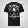 NUNEZ P01-K24-229 – Personalized Skull Graphic Apparel “I Am NAME I May Not Be Perfect But I Am Limited Edition”
