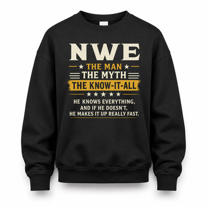 NWE TM90-K04-125 - NAME Legendary Know-It-All Personalized Funny Shirt