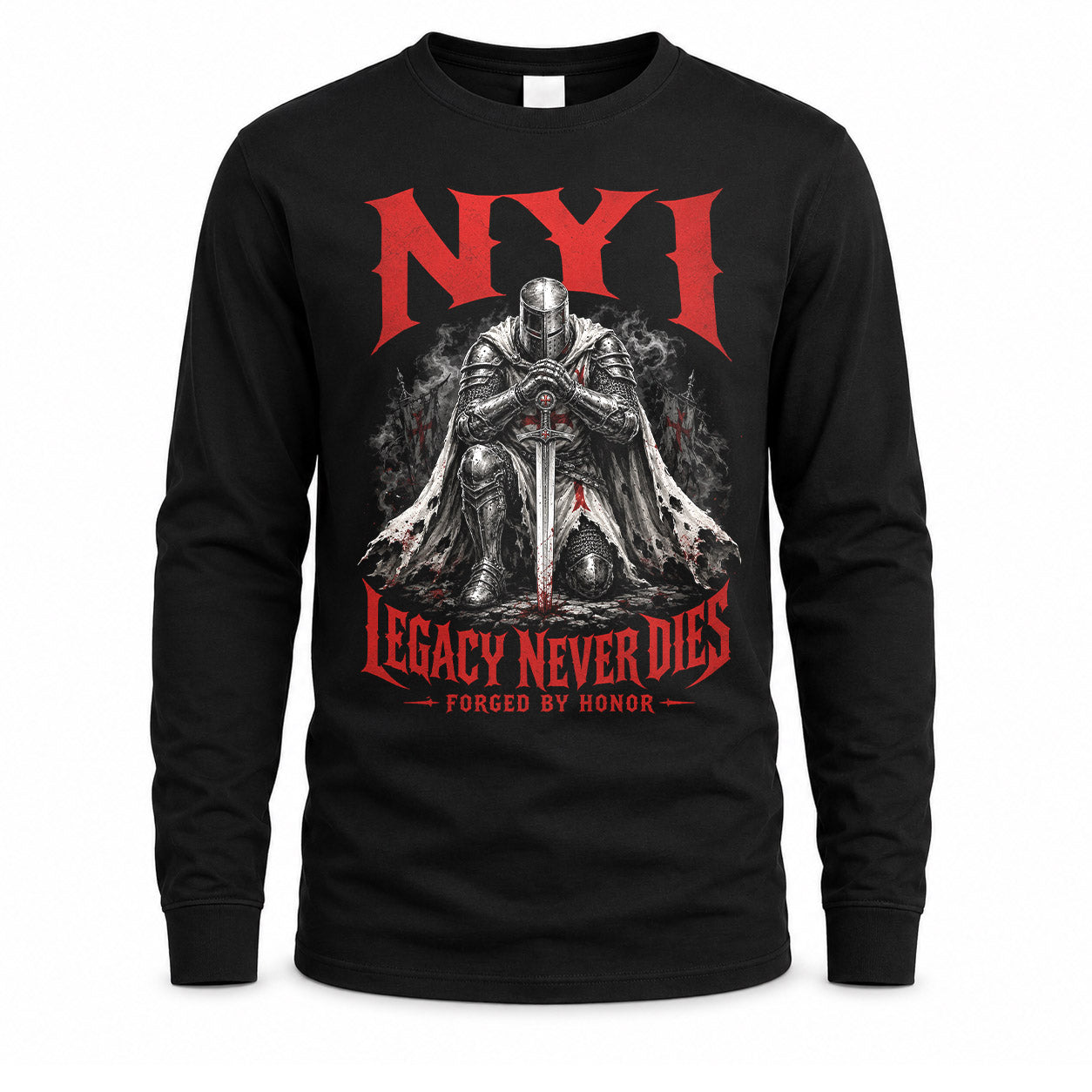 NYI HS90-K04-109 - NAME Legacy Never Dies Forged By Honor Personalized Knight