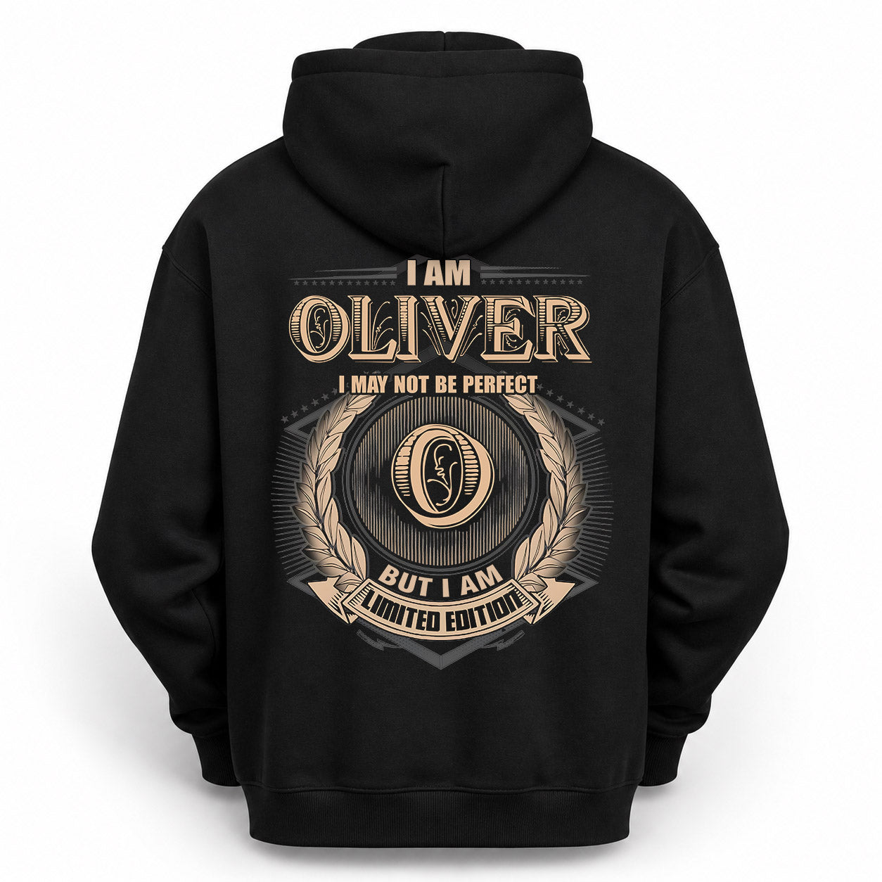 OLIVER PH55-T25-Personalized Name Quote Apparel “I Am NAME May Not Be Perfect But I Am Limited Edition”