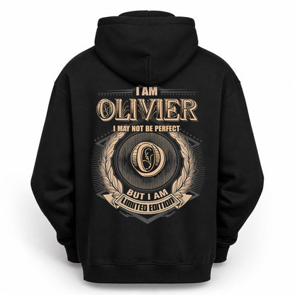 OLIVIER PH55-T25-Personalized Name Quote Apparel “I Am NAME May Not Be Perfect But I Am Limited Edition”