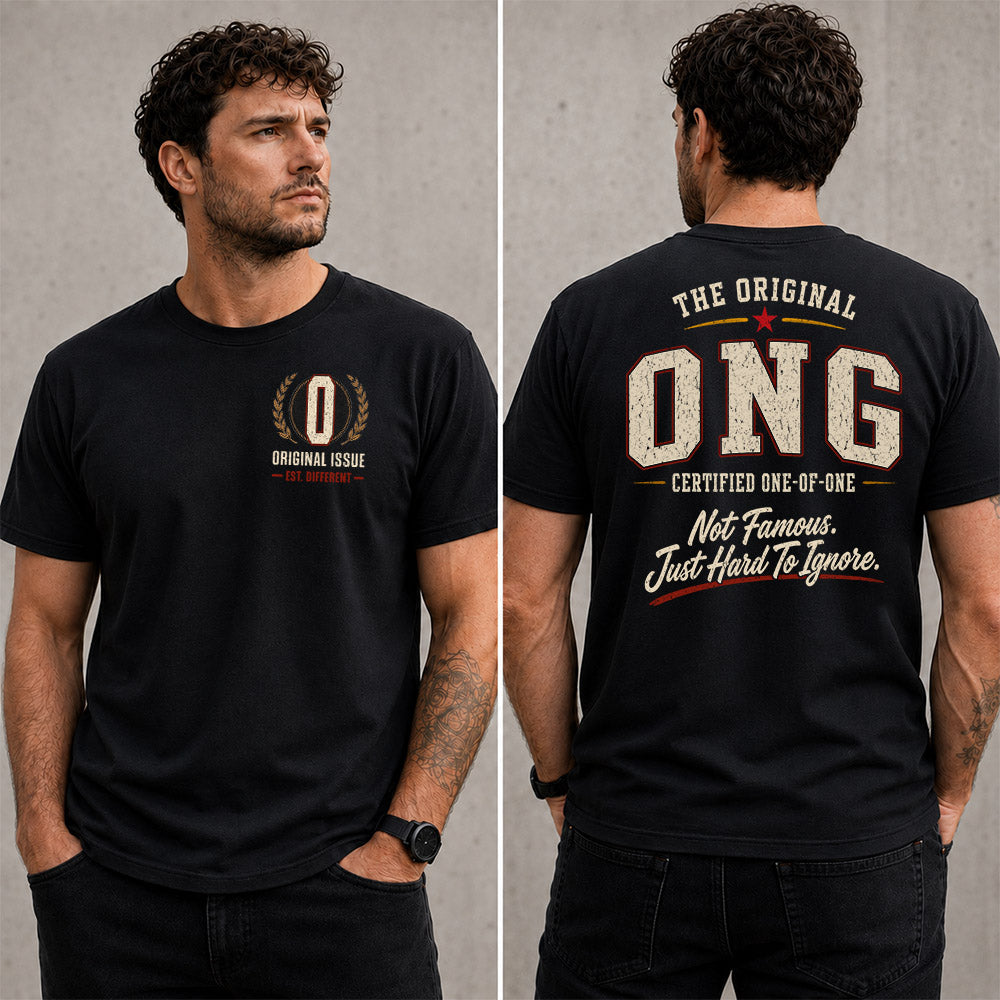 ONG W68-F2-168 – Personalized Original Issue Apparel “The Original NAME Certified One-of-One"