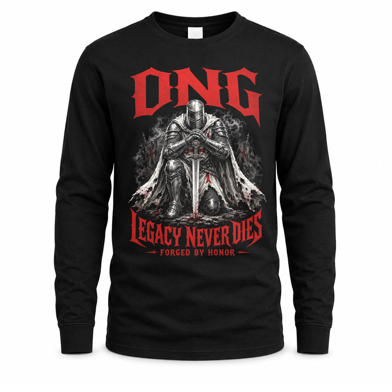 ONG HS90-K04-109 - NAME Legacy Never Dies Forged By Honor Personalized Knight