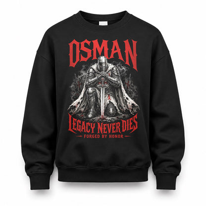 OSMAN HS90-K04-109 - NAME Legacy Never Dies Forged By Honor Personalized Knight