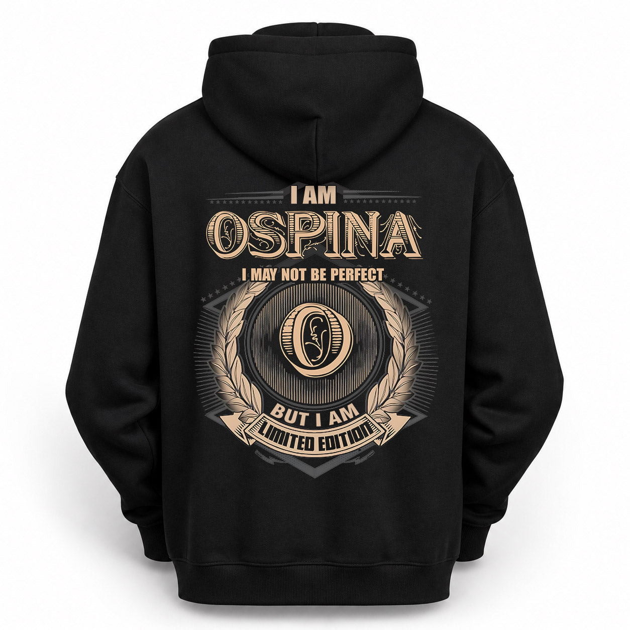 OSPINA PH55-T25-Personalized Name Quote Apparel “I Am NAME May Not Be Perfect But I Am Limited Edition”