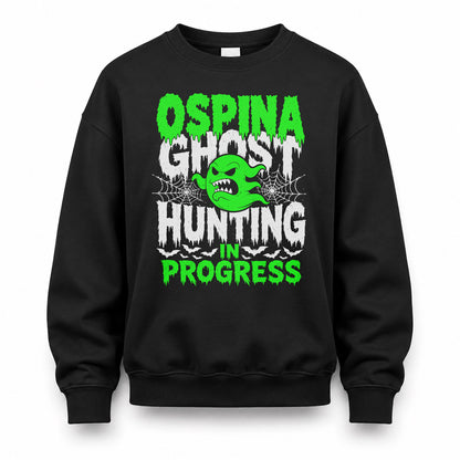 OSPINA HW22-K06-109 - NAME Ghost Hunting In Progress Personalized Halloween Shirt