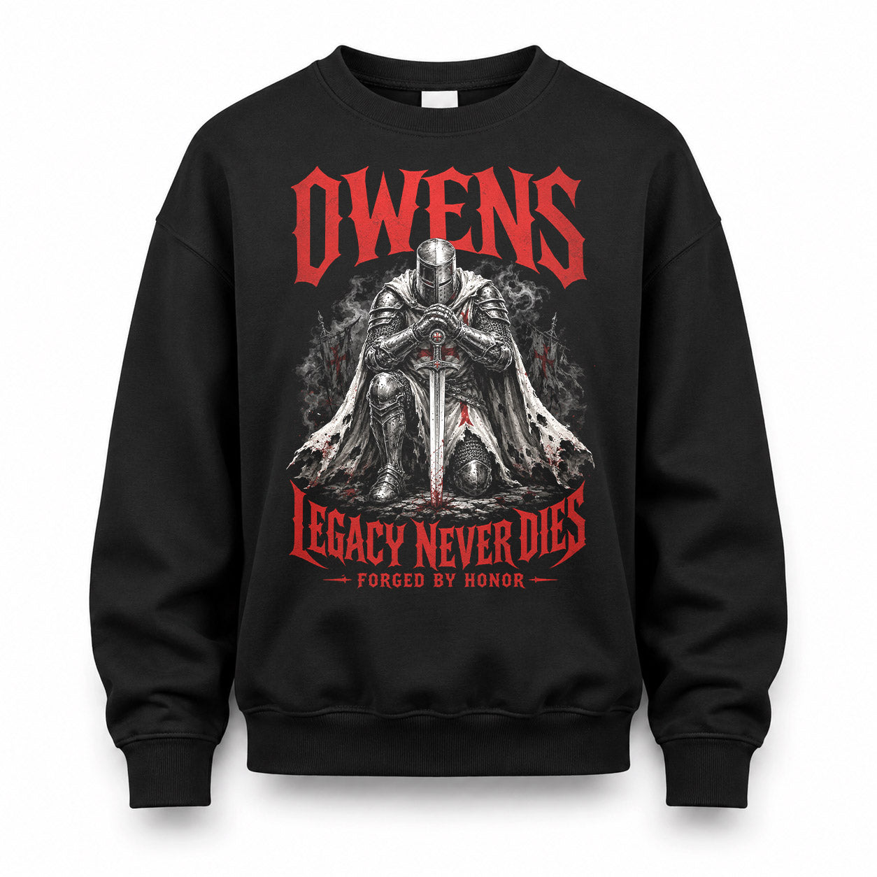 OWENS HS90-K04-109 - NAME Legacy Never Dies Forged By Honor Personalized Knight