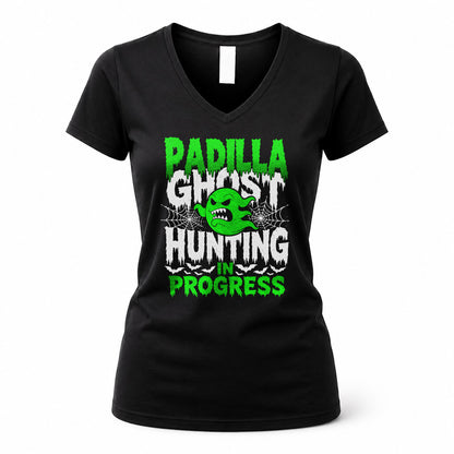 PADILLA HW22-K06-109 - NAME Ghost Hunting In Progress Personalized Halloween Shirt