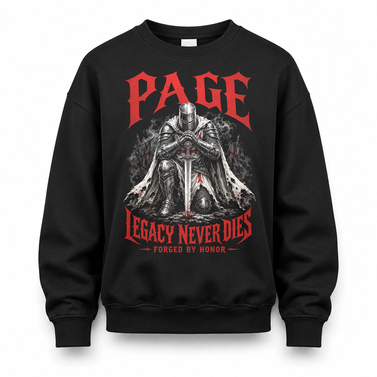 PAGE HS90-K04-109 - NAME Legacy Never Dies Forged By Honor Personalized Knight