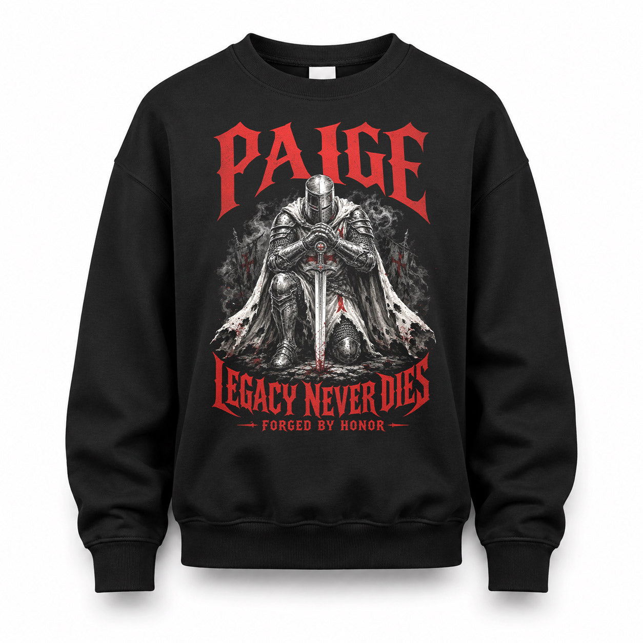 PAIGE HS90-K04-109 - NAME Legacy Never Dies Forged By Honor Personalized Knight