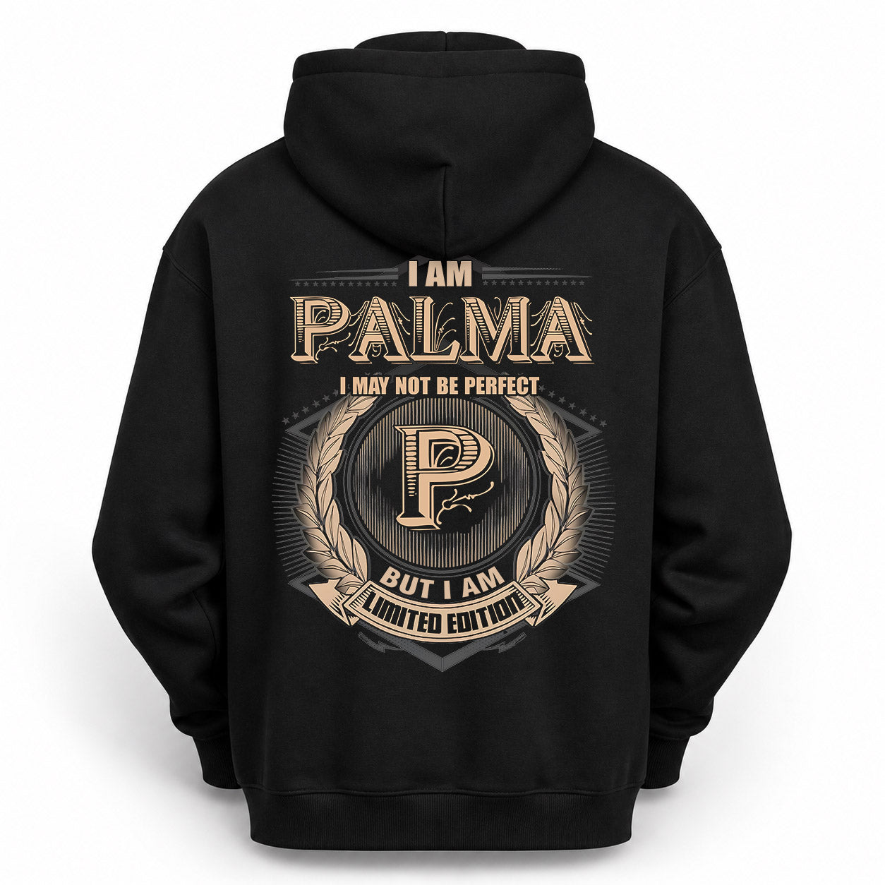 PALMA PH55-T25-Personalized Name Quote Apparel “I Am NAME May Not Be Perfect But I Am Limited Edition”