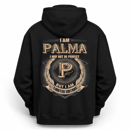 PALMA PH55-T25-Personalized Name Quote Apparel “I Am NAME May Not Be Perfect But I Am Limited Edition”