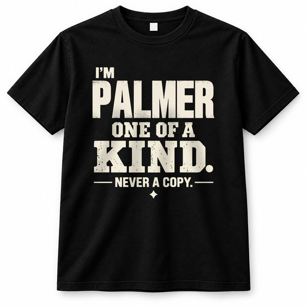 PALMER P6-K4-228 Personalized Funny Quote Apparel “I’m NAME – One of a Kind, Never a Copy”