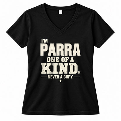 PARRA P6-K4-228 Personalized Funny Quote Apparel “I’m NAME – One of a Kind, Never a Copy”