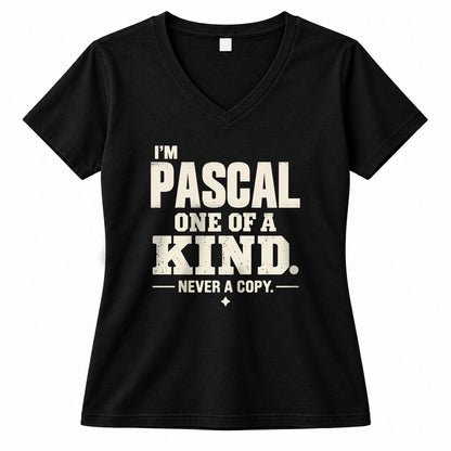 PASCAL P6-K4-228 Personalized Funny Quote Apparel “I’m NAME – One of a Kind, Never a Copy”
