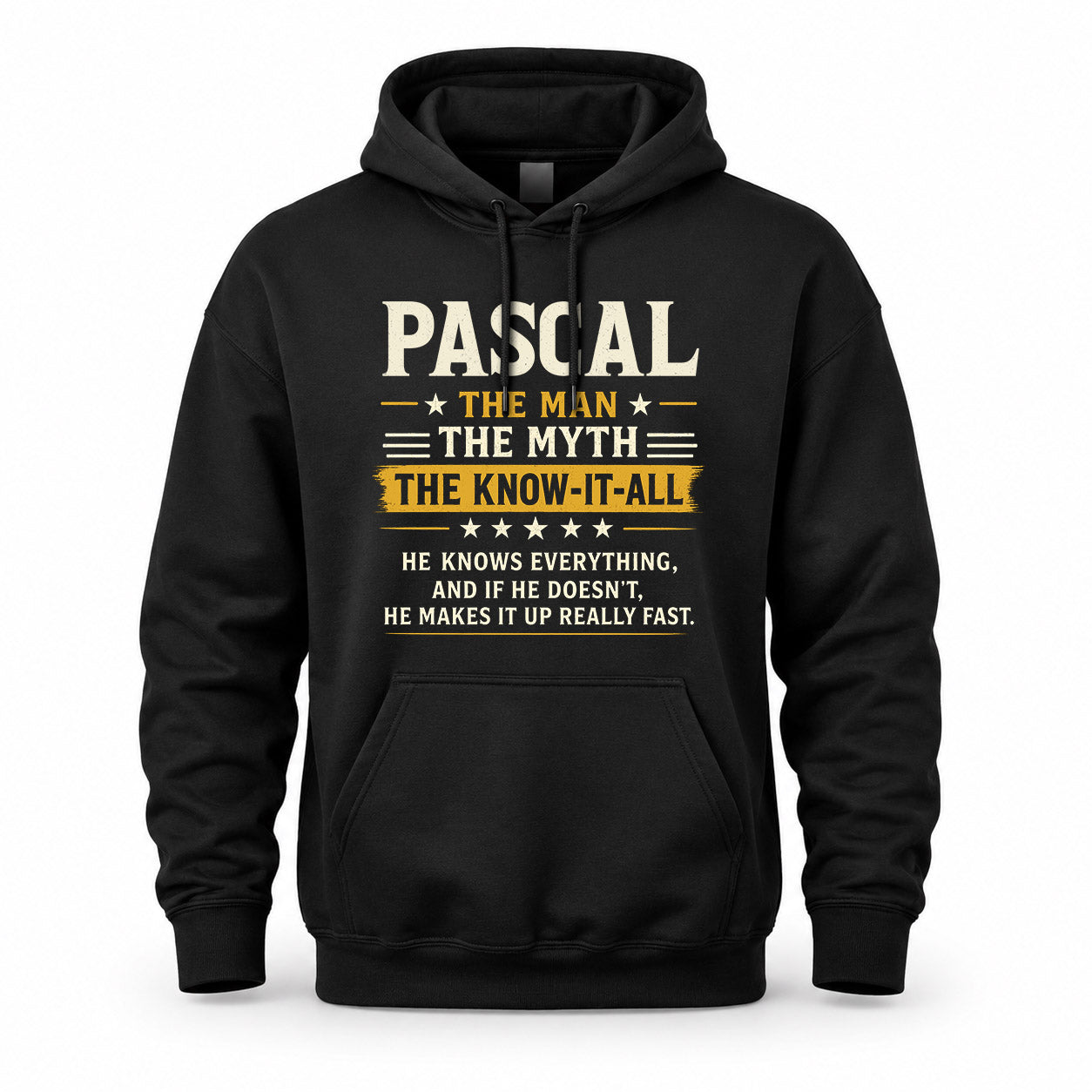 PASCAL TM90-K04-125 - NAME Legendary Know-It-All Personalized Funny Shirt