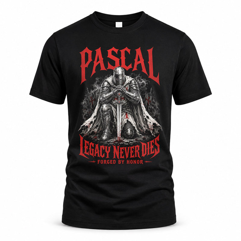 PASCAL HS90-K04-109 - NAME Legacy Never Dies Forged By Honor Personalized Knight