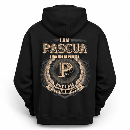 PASCUA PH55-T25-Personalized Name Quote Apparel “I Am NAME May Not Be Perfect But I Am Limited Edition”