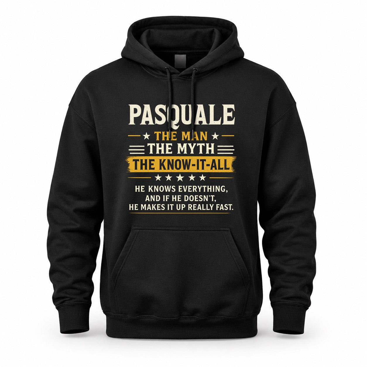 PASQUALE TM90-K04-125 - NAME Legendary Know-It-All Personalized Funny Shirt