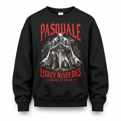 PASQUALE HS90-K04-109 - NAME Legacy Never Dies Forged By Honor Personalized Knight