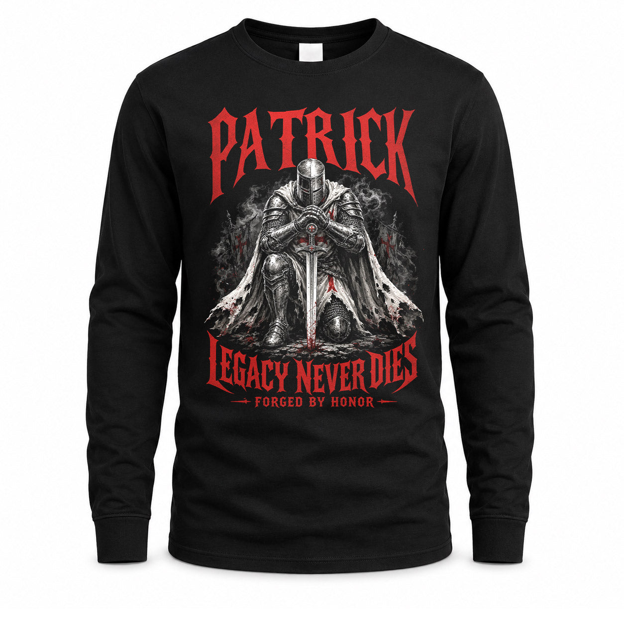 PATRICK HS90-K04-109 - NAME Legacy Never Dies Forged By Honor Personalized Knight