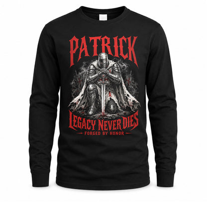 PATRICK HS90-K04-109 - NAME Legacy Never Dies Forged By Honor Personalized Knight