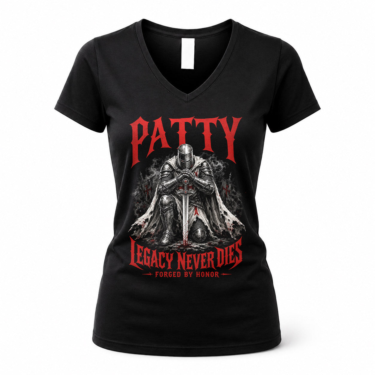 PATTY HS90-K04-109 - NAME Legacy Never Dies Forged By Honor Personalized Knight