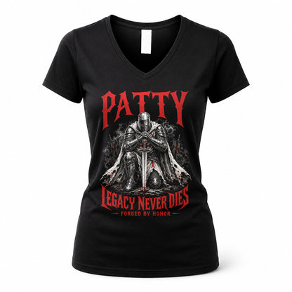 PATTY HS90-K04-109 - NAME Legacy Never Dies Forged By Honor Personalized Knight
