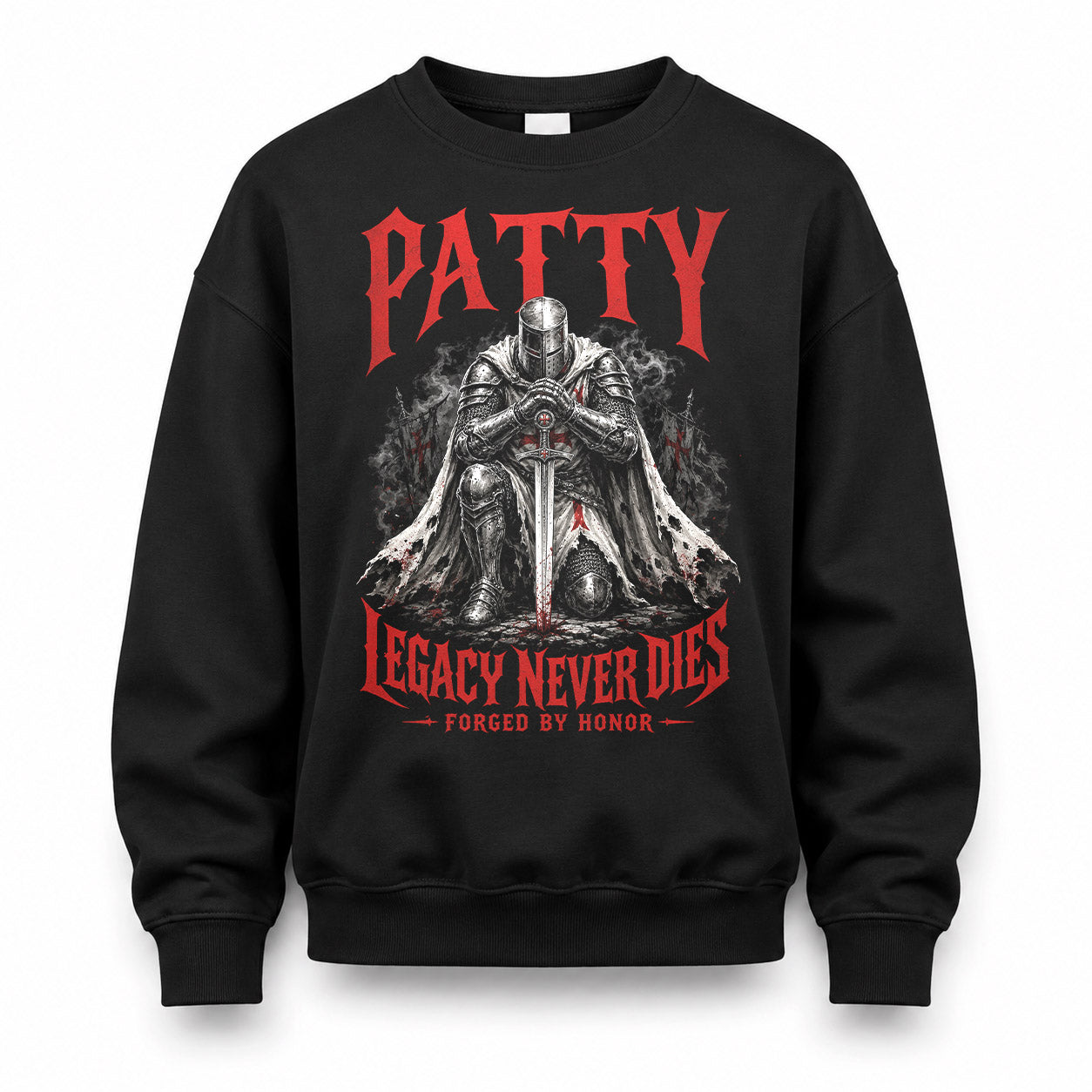 PATTY HS90-K04-109 - NAME Legacy Never Dies Forged By Honor Personalized Knight
