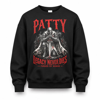 PATTY HS90-K04-109 - NAME Legacy Never Dies Forged By Honor Personalized Knight