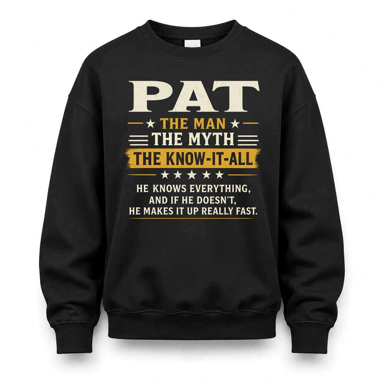 PAT TM90-K04-125 - NAME Legendary Know-It-All Personalized Funny Shirt