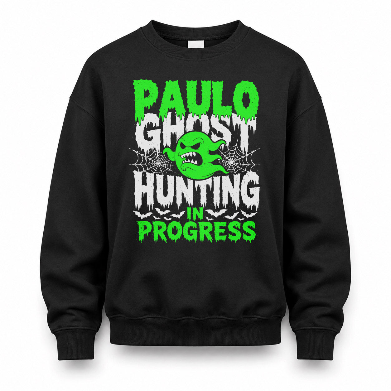 PAULO HW22-K06-109 - NAME Ghost Hunting In Progress Personalized Halloween Shirt