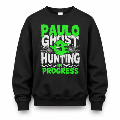 PAULO HW22-K06-109 - NAME Ghost Hunting In Progress Personalized Halloween Shirt