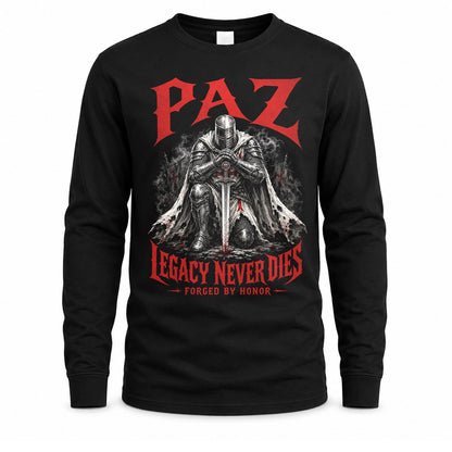 PAZ HS90-K04-109 - NAME Legacy Never Dies Forged By Honor Personalized Knight