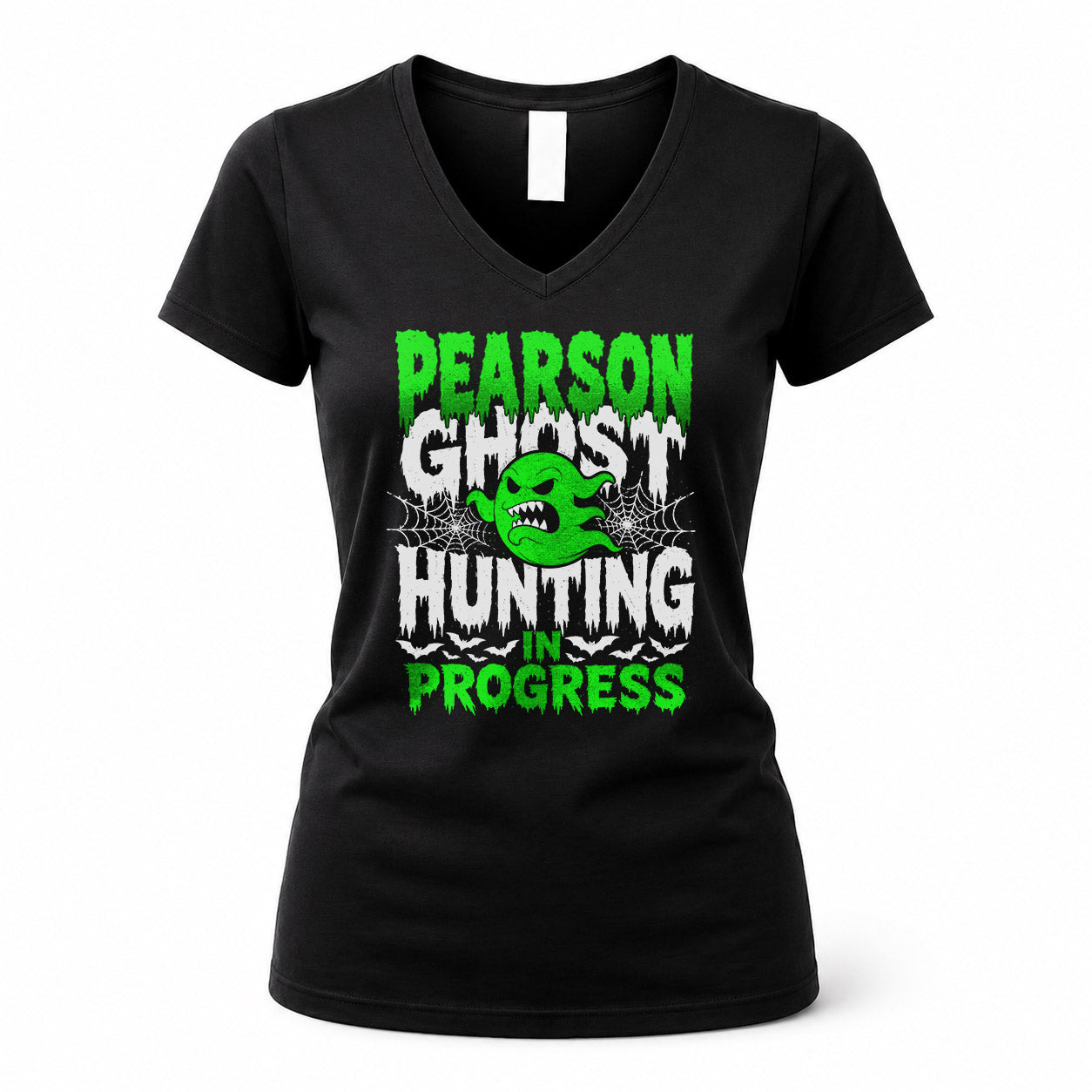 PEARSON HW22-K06-109 - NAME Ghost Hunting In Progress Personalized Halloween Shirt