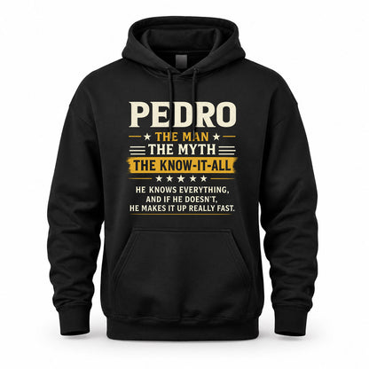 PEDRO TM90-K04-125 - NAME Legendary Know-It-All Personalized Funny Shirt