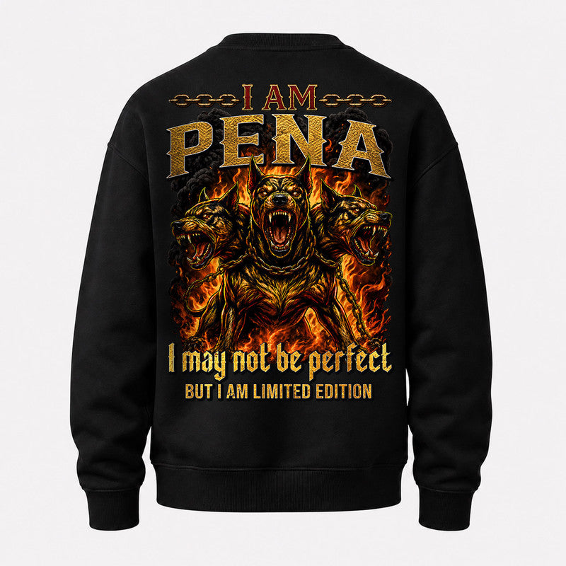 PENA MP88-F2-168–Personalized Bold Quote Apparel “I Am NAME I May Not Be Perfect But I Am Limited Edition