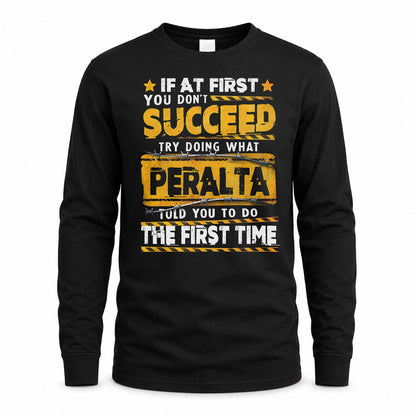 PERALTA TP22-K11-109 - Personalized Funny Quote Apparel “If At First You Don’t Succeed, Try Doing What WANG Told You To Do The First Time”
