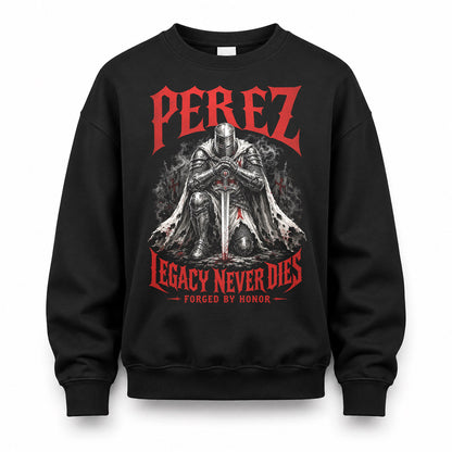 PEREZ HS90-K04-109 - NAME Legacy Never Dies Forged By Honor Personalized Knight