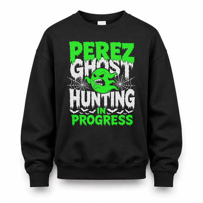 PEREZ HW22-K06-109 - NAME Ghost Hunting In Progress Personalized Halloween Shirt