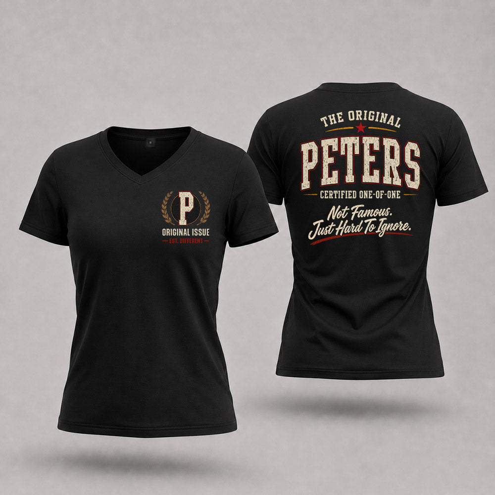 PETERS W68-F2-168 – Personalized Original Issue Apparel “The Original NAME Certified One-of-One"