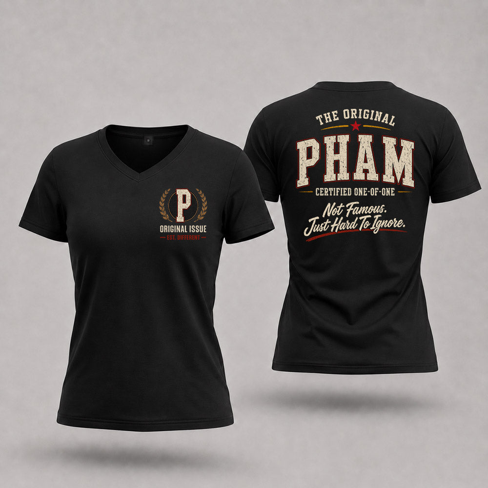 PHAM W68-F2-168 – Personalized Original Issue Apparel “The Original NAME Certified One-of-One"