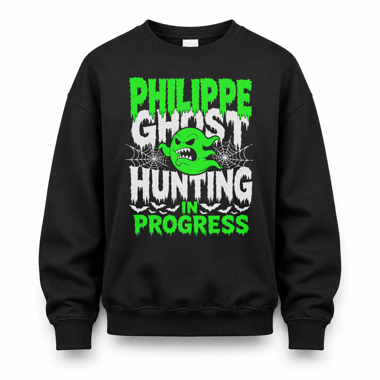PHILIPPE HW22-K06-109 - NAME Ghost Hunting In Progress Personalized Halloween Shirt