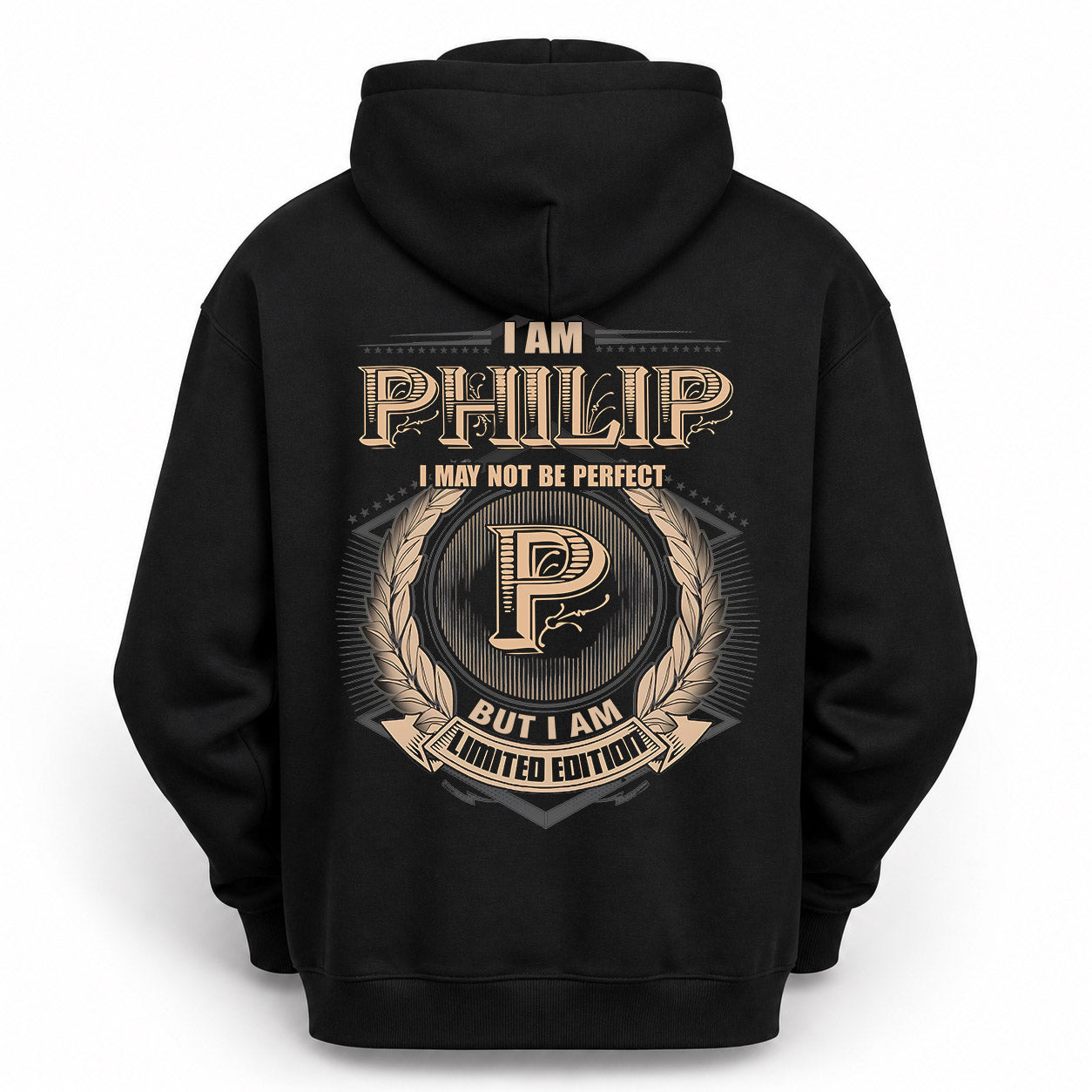 PHILIP PH55-T25-Personalized Name Quote Apparel “I Am NAME May Not Be Perfect But I Am Limited Edition”