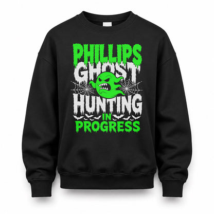 PHILLIPS HW22-K06-109 - NAME Ghost Hunting In Progress Personalized Halloween Shirt