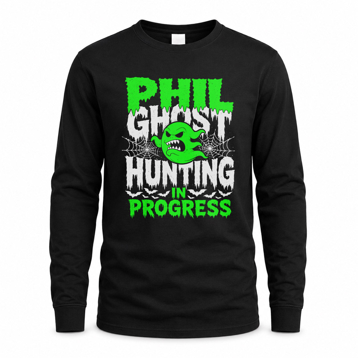 PHIL HW22-K06-109 - NAME Ghost Hunting In Progress Personalized Halloween Shirt