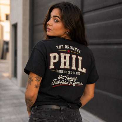 PHIL W68-F2-168 – Personalized Original Issue Apparel “The Original NAME Certified One-of-One"