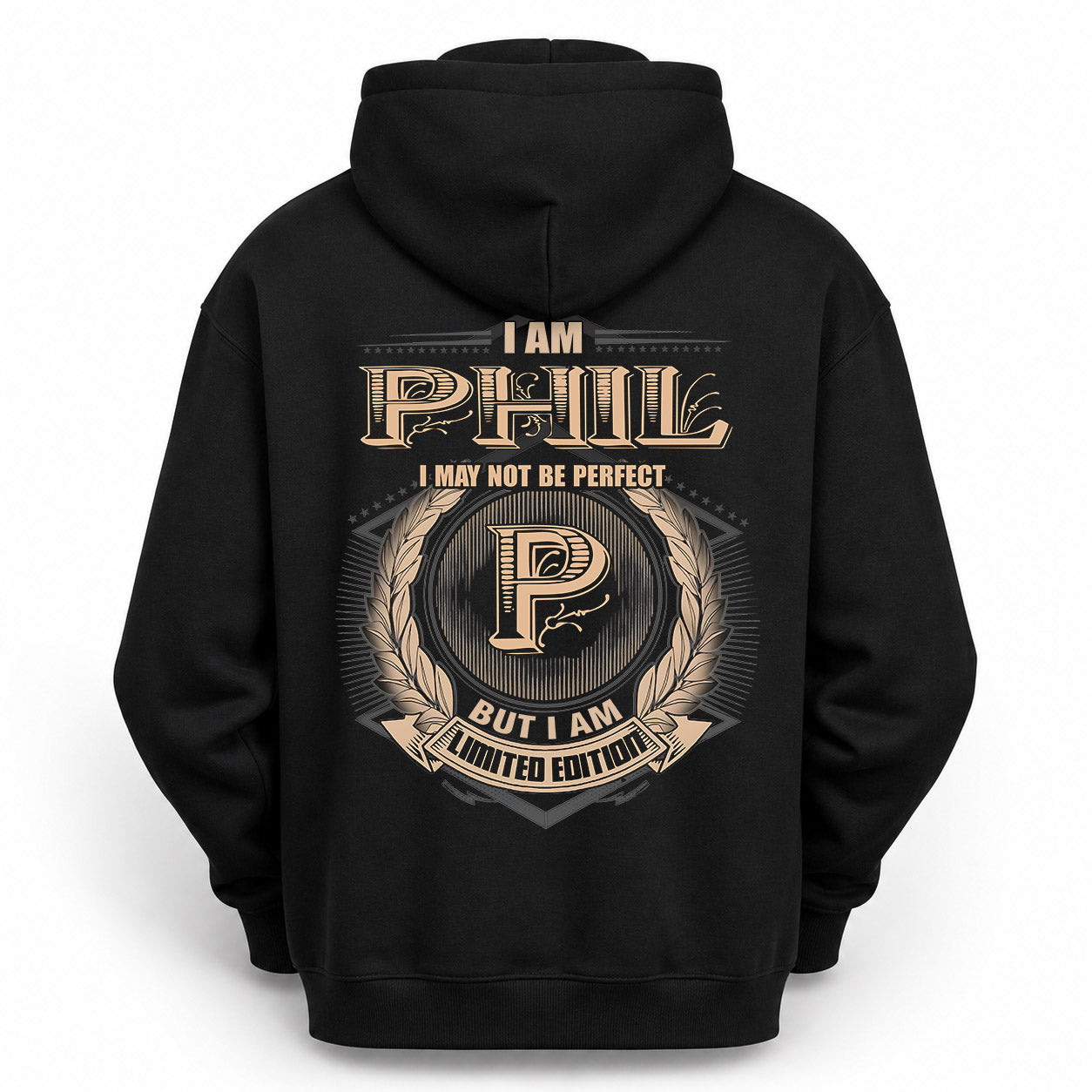 PHIL PH55-T25-Personalized Name Quote Apparel “I Am NAME May Not Be Perfect But I Am Limited Edition”