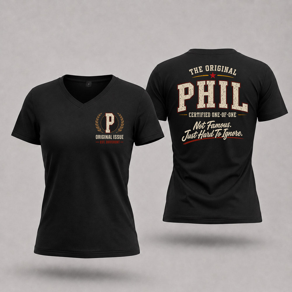 PHIL W68-F2-168 – Personalized Original Issue Apparel “The Original NAME Certified One-of-One"