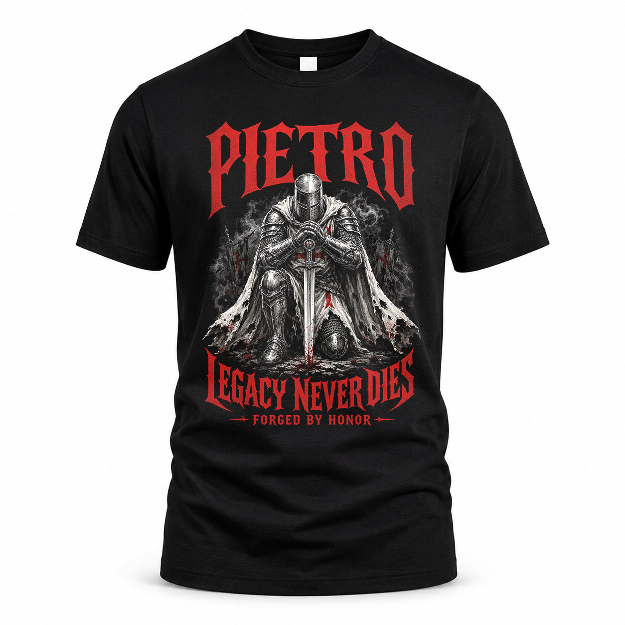 PIETRO HS90-K04-109 - NAME Legacy Never Dies Forged By Honor Personalized Knight